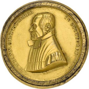 Einseitige Hohlmedaille auf Christian Adam Dann