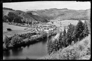 Walsburg. Ortsansicht mit Saale