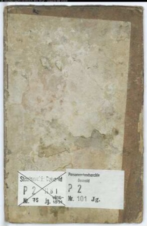 Zivilstandsregister der Juden für das Kirchspiel Spenge, Kreis Herford (GHT 1816-1821). (Gemeinde: Spenge)