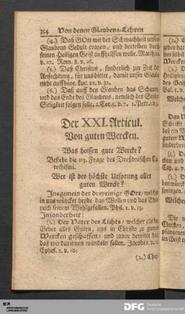 Der XXI.-XXX. Articul.