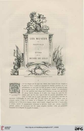 3: Les musées de province, [1] : études sur le Musée de Lille