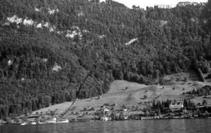 Luzern [Schweiz]: Bürgenstock vom See aus