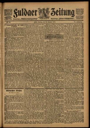Ausgabe vom Freitag, den 29. Januar 1904.