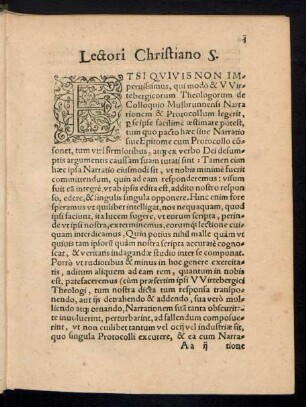 Lectori Christiano S.