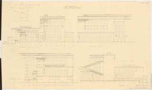Reichswerke, Braunschweig-Salzgitter: Sinteranlage: Lageplan 1:1000, Ansichten 1:200