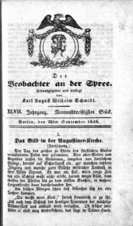39. Stueck, 25. September 1848