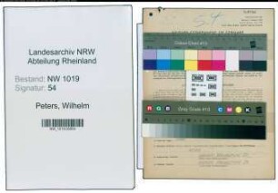 Entnazifizierung Wilhelm Peters , geb. 02.02.1895 (Inspektor)