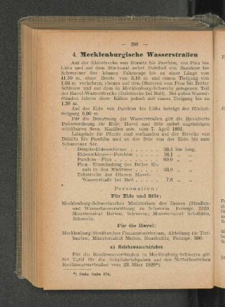 a) Reichswasserstraßen