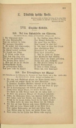 E. Didaktisch lyrische Poesie