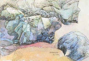 Abstrahierte Landschaft