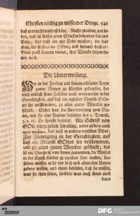 Die Unterweisung