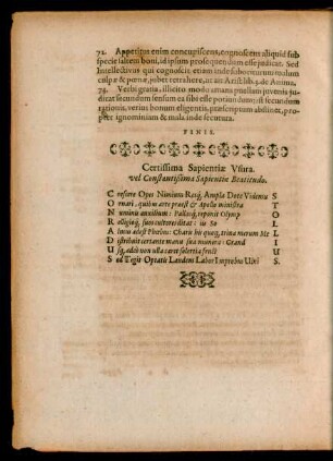 Certissima Sapientiae Usura.