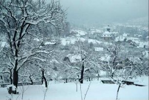 Winterlandschaft, Ortsansicht vom "Ritter" aus