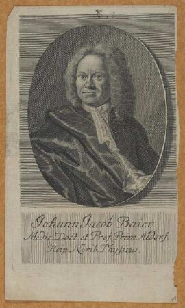 Bildnis des Johann Jacob Baier