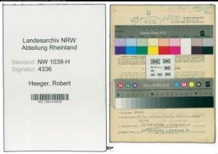 Entnazifizierung Robert Heeger , geb. 19.05.1897 (Lehrer)