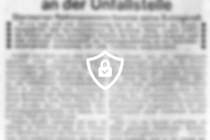 Helfer im Rekordtempo an der Unfallstelle