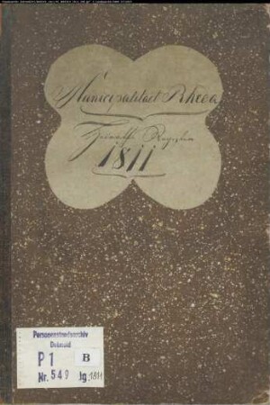 Zivilstandsregister der Gemeinde Rheda, Kreis Wiedenbrück (1811) (Gemeinde: Gemeinde Rheda)