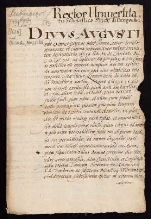 Todesanzeige des Dr. iur. utr. David Heckmaierus, Sohn des Joachim Höckmayerus und der Anna Beurlina [1620].