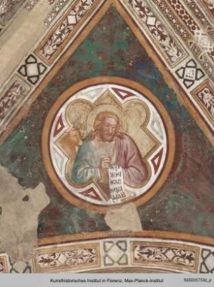 Freskenzyklus mit Evangelisten und Aposteln : Lukas der Evangelist