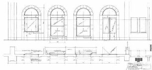 Rottweil: Neue Schalterfenster Empfangsgeb. Expreßgut/Gepäck