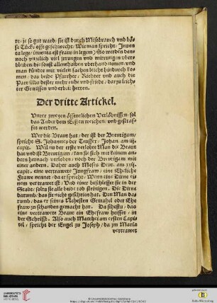 Der dritte Artickel