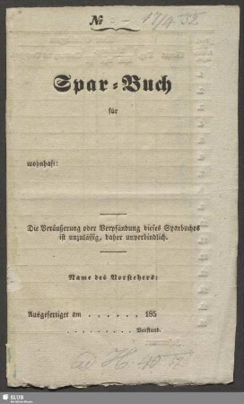[Sparbuch]: Spar-Buch