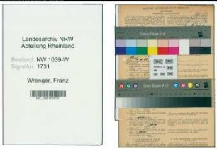Entnazifizierung Franz Wrenger , geb. 20.03.1891 (Lehrer)