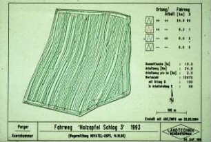 Fahrweg 'Holzapfel Schlag 3' 1993