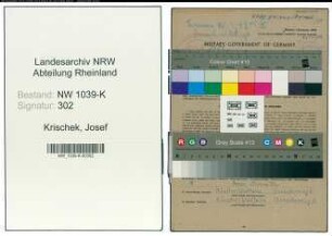 Entnazifizierung Josef Krischek , geb. 25.08.1919 (Arzt)