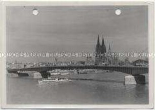 Köln, Neue Deutzer Brücke, Hohe Domkirche St. Petrus