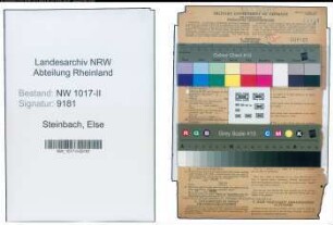 Entnazifizierung Else Steinbach , geb. 17.06.1902 ()