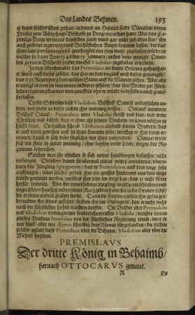 Premislaus Der dritte König in Behaimb, hernach Ottocarus genant