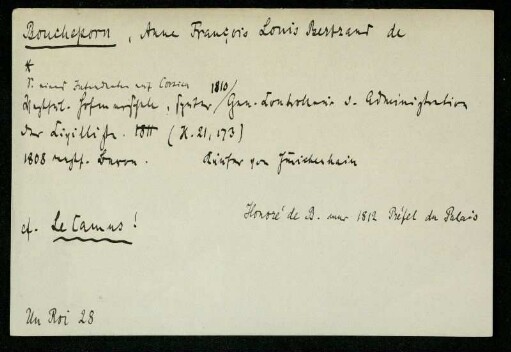 Boucheporn, Anne Francois Louis Bertrand de