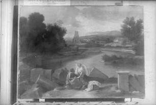 Landschaften — Landschaft aus der römischen Campagna, mit Matthäus und dem Engel