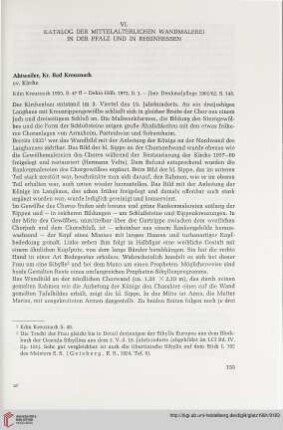 VI. Katalog der mittelalterlichen Wandmelerei in der Pfalz und Rheinhessen