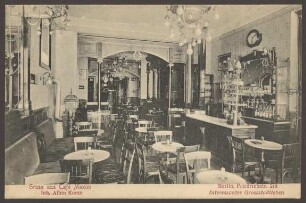 Ansichtskarte „Gruss aus Café Maxim“, Friedrichstraße