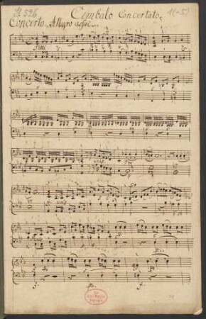 Konzerte; cemb, strings; c-Moll; H 448; Wq 37
