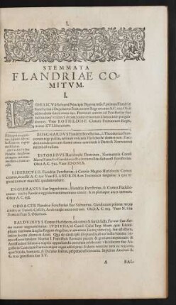 Stemmata Flandriae Comitum.