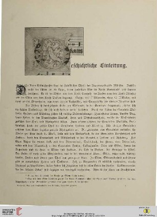 Geschichtliche Einleitung