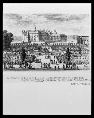 Chantilly, Schloss, Ansicht vom Park