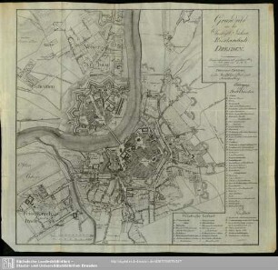 Grundriss von der Churfürstl. Sächsis. Residentzstadt Dresden