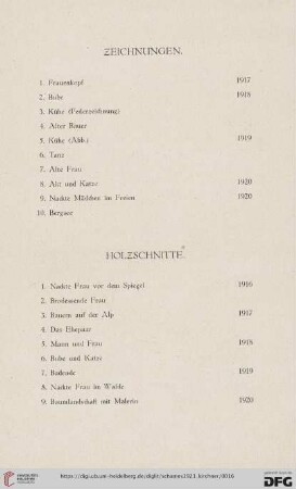 Zeichnungen (Nr. 1-10)
