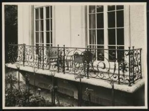Landhaus Max Alsberg (Arthur Victorius), Berlin-Grunewald Umbau: Anbau, Balkon zum Garten
