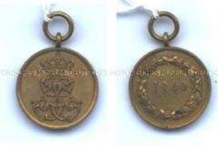 Erinnerungsmedaille für die Teilnahme am Feldzug 1849
