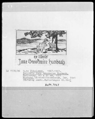 Exlibris Jane Brookmire Hosbach