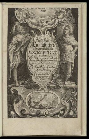 Vierter Theil, Musicalischer Andachten, Geistlicher Moteten und Concerten ... Erste Stimme