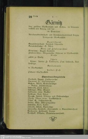 Einwohnerverzeichnis : Einwohner-Verzeichnis