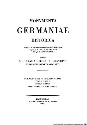 Gregorii Turonensis opera, 1. Libri historiarum X