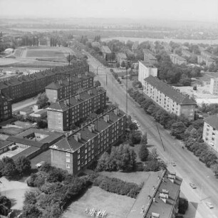 Landsberger Straße in Leipzig : Blickrichtung Norden