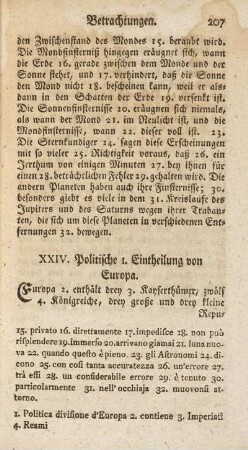 XXIV. Politische 1. Eintheilung von Europa